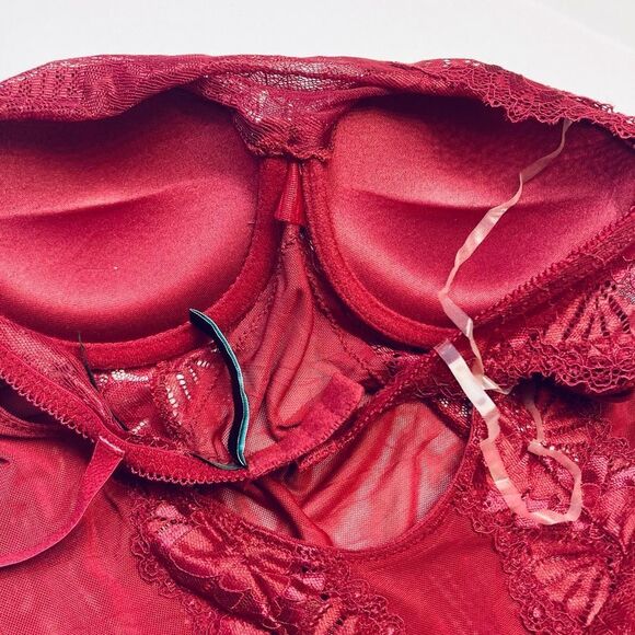 FREDERICK'S OF HOLLYWOOD x MEGAN FOX LEIA SCALLOPED LACE TEDDY BODYSUIT Small - Picture 11 of 15